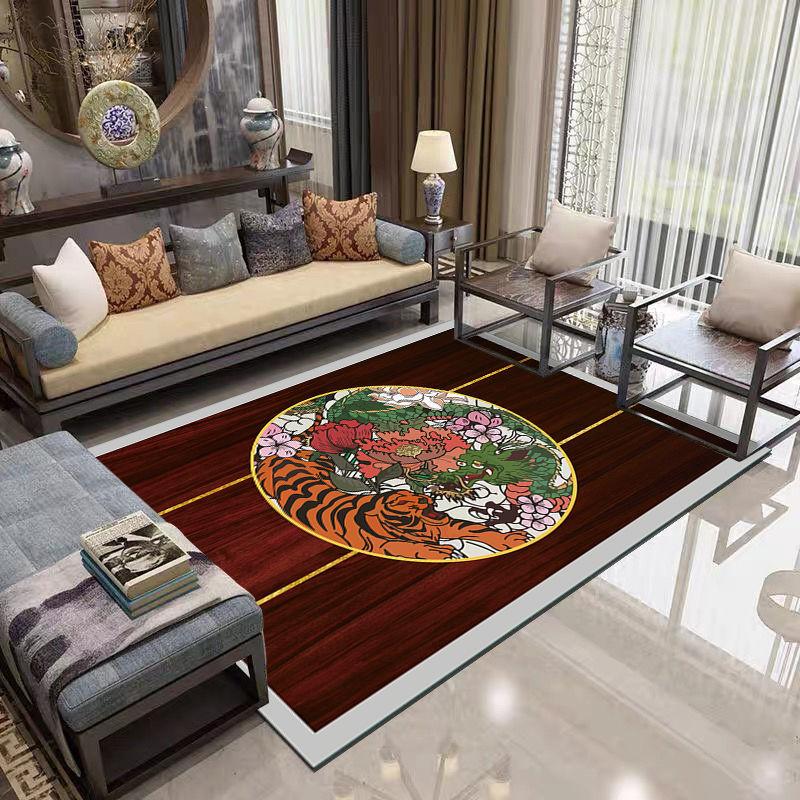 Chinese-style Carpet Living Room Modern Decoration Bedroom Non-slip Sofa Tea Table Carpet Area Rug Large Floor Mat Lounge Rug