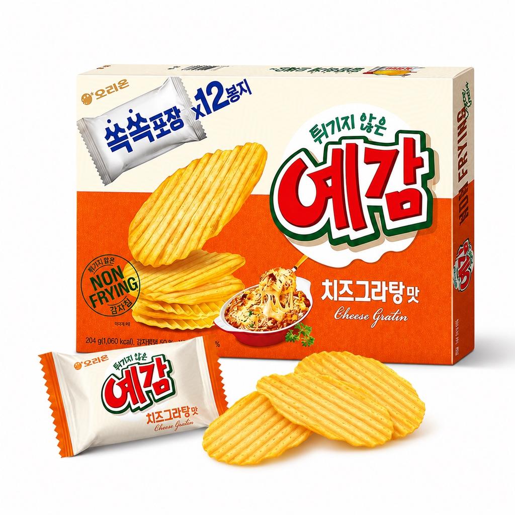 Orion Gosomi Cheese Potato Crisps Large Pack 204g