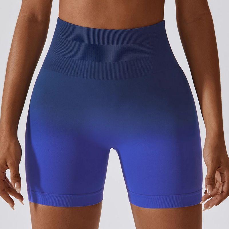 

Gradient Women s High Waist Hip Lifting and Belly Contracting Running Fitness Pants Dark Blue M((High elasticity is one yard larger))