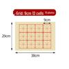Fringed Bamboo Pulp Rice-Patterned Calligraphy Paper, 9cm X 28 Squares, Medium Script, Semi-Cooked/Semi-Raw