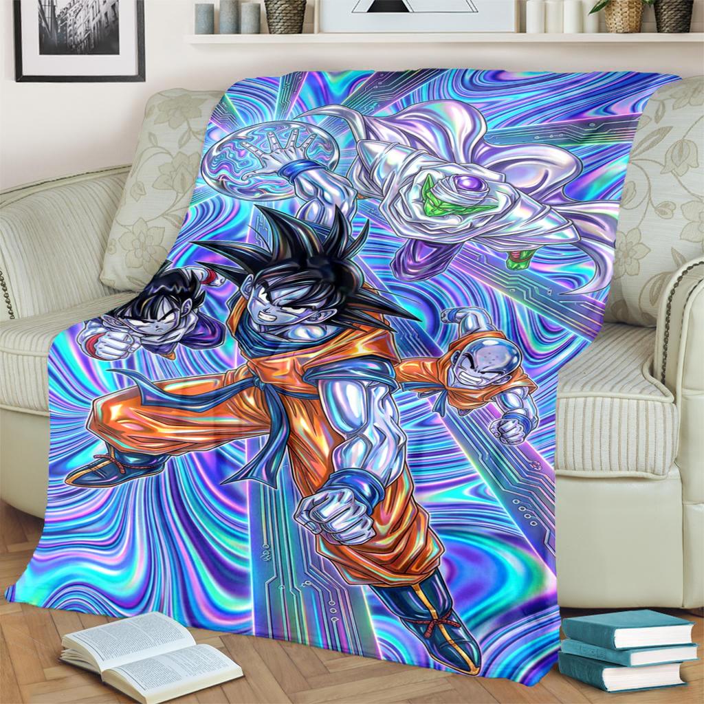 Dragon Ball! Printed Flannel Blanket Soft Comfortable for Bedrooms, Sofas, Beds, Chairs, Picnics, Travel