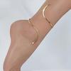 1 Retro Linear Geometric Curve Ankle S-shaped Adjustable Ankle, Elegant Retro Design, Perfect for Daily Wear, Parties