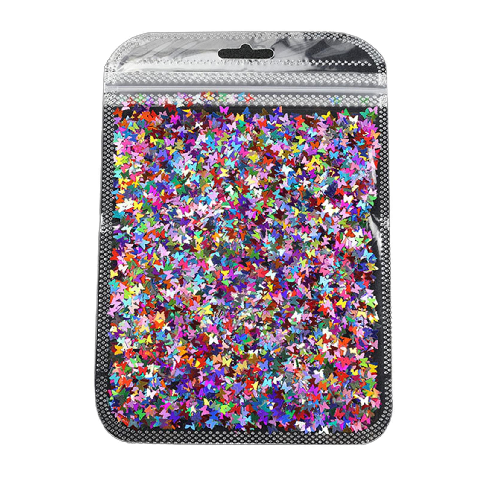 

TNC Бабочка Голографические хлопья Блеск для ногтей Блестки Декор Маникюр Советы Ломтики Mix Color