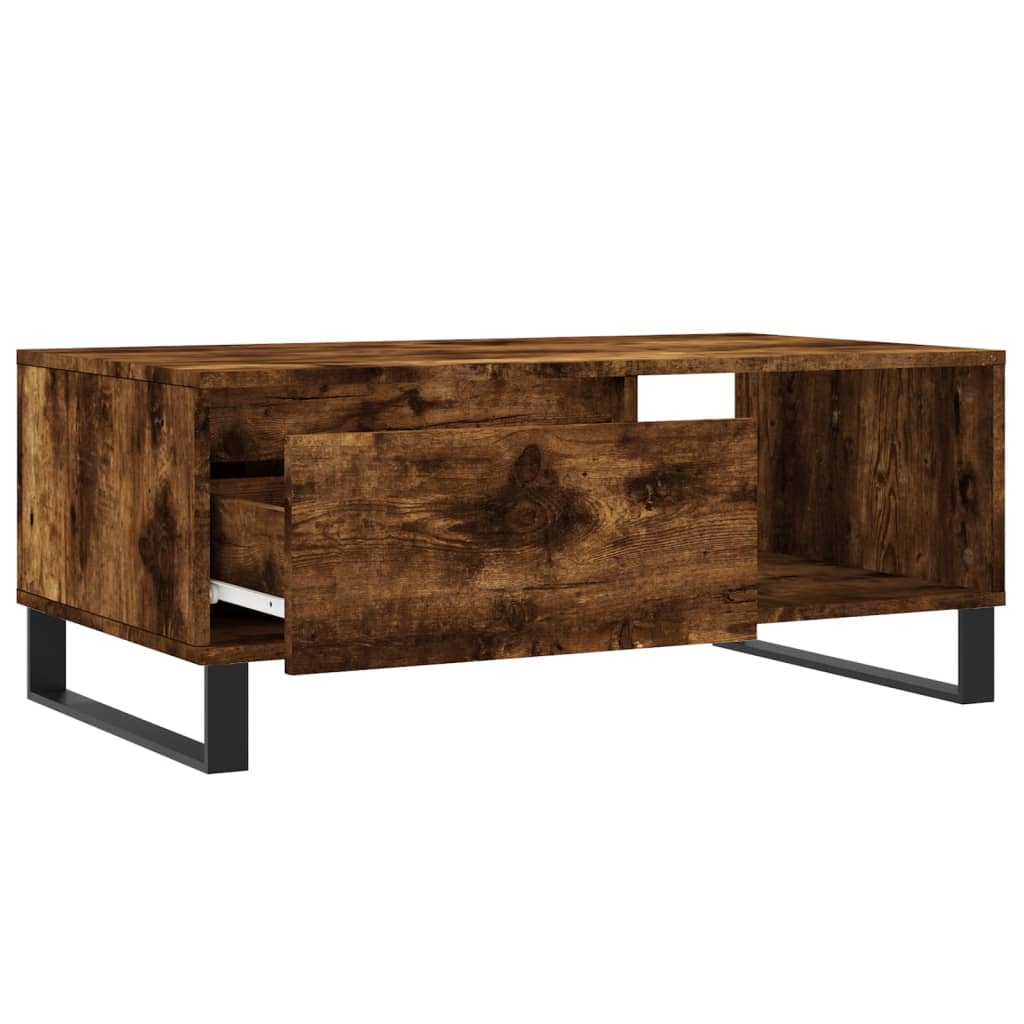  Coffee Table, Smoked Oak, 90x50x36.5 Cm