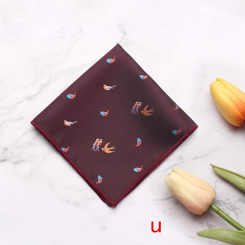 Source Pocket Towel Men'S Polyester Suit Dress Chest Towel Multi-Color Handkerchief Sales Striped Small Square Towel