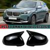 For BMW X1 U11 U12  2024 LHD Rearview Side Mirror Cover Wing Cap Exterior Sticker Door Rear View Case Trim Housing Carbon