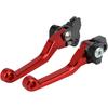 Motorcycle Clutch Brake Lever Foldable CNC Pivot for CRF125F CRF 125F 2022 2021 2020 2014-2022 Dirt Pit Bike Red