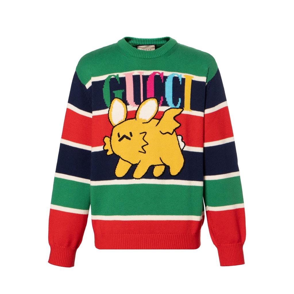 GUCCI Sweaters Men's Multicolor Crew Neck Moderate 736021-XKC2L-6072