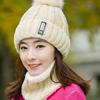 Warm Hat Children's Autumn and Winter Knitted Wool Hat Warm Plush Thickened Versatile Letter B Standard Wool Hat