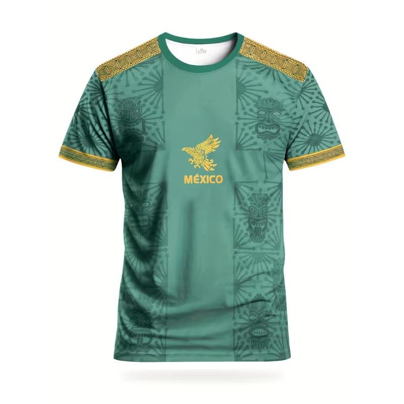 Moda Uomo T-shirt da Uomo Stampata 3D Girocollo Manica Corta Trendy Streetwear