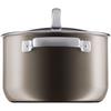 WMF FusionTech Mineral High Casserole DR (Dark Brass), a 20cm deep double-handled pot compatible with induction and gas stoves, perfect for waterless