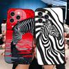 Zebra Stripe Black White Soft Phone Case for iPhone 16 16E 17 Air 15 Pro Max 14 Plus 13 Mini 11 12 7 Black Cover Back Shell