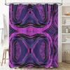 Purple Black Bath Shower Curtain Fabric Decor Home Decoration Waterproof 3D Printed Custom Size Modern Artistic Design