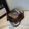 Classic Retro Leather Bag Ladies Chain Decor Hobo Bag Adjustable Strap Crossbody Bag with Multiple Compartments for Travel and Daily Commute