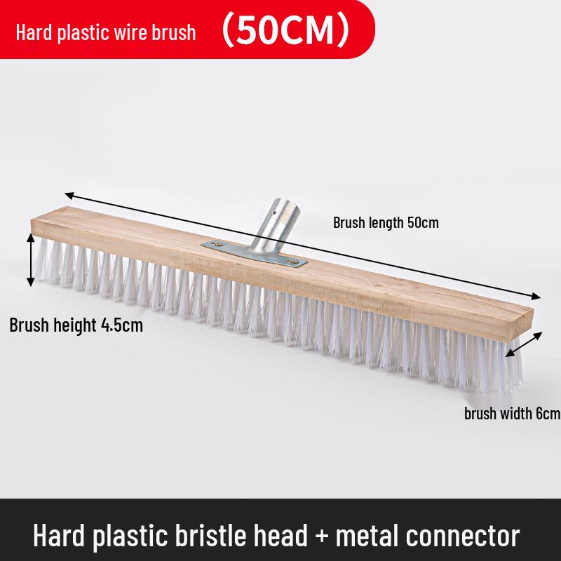 Long-Handled Stainless Steel Wire Brush for Household Floor and Toilet Cleaning
