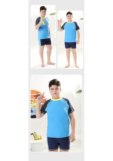 Plus Size Boys' Two-Piece Swimsuit for Kids - High Elasticity