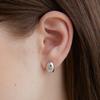 [925 Silver] Star Stone Sprinkle Earrings (White) BH7E59776W9XXX