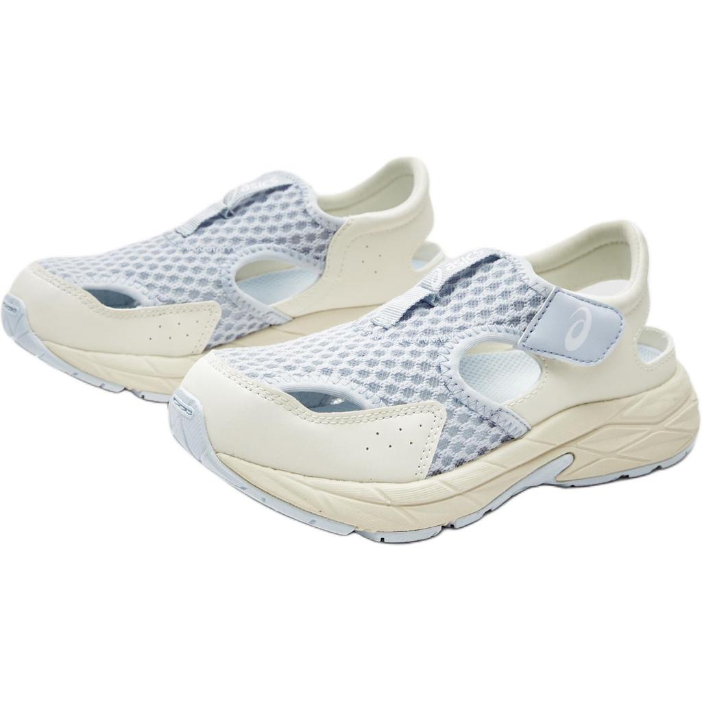 Asics Synthetic Leather Fabric Contend Summer Ps Comfortable Versatile Low Top Sandals Kids Sandals Blue Beige 1014A306-021