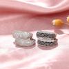 2025 Shi Europe and the United States with the same type of cubic zirconia earrings, men and women ins trend simple