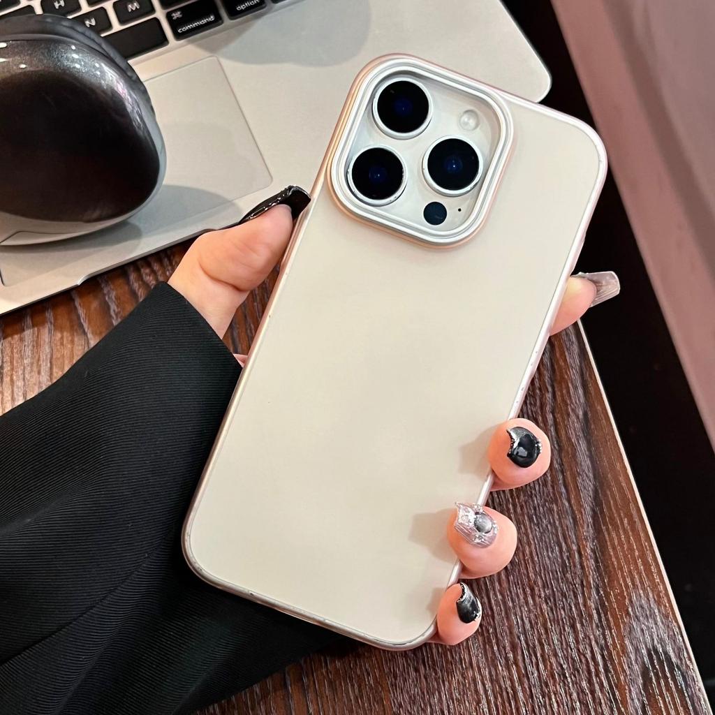 Simple transparent mobile phone case For IPhone15promax magnetic protective cover 16e For Apple case 14plus