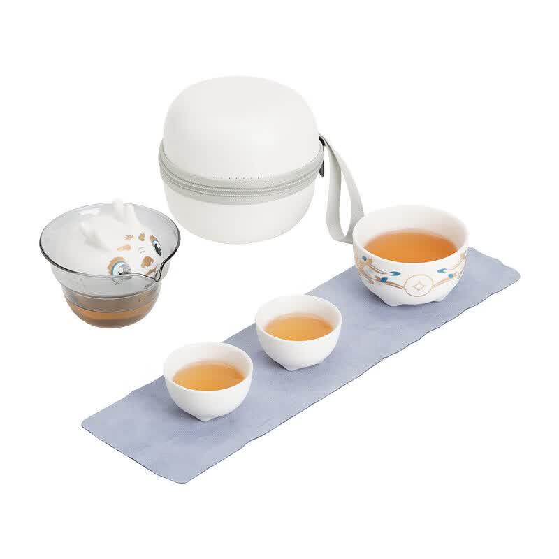 Burrensu Auspicious Dragon Ceramic Tea Set