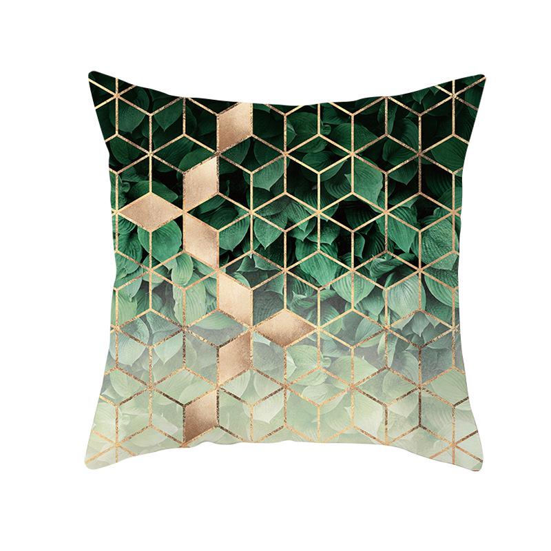 Geometric Sofa Pillow Cover Peach Skin Creative Home Office Cushion Cover Car Cushion