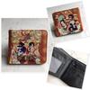 One Piece Luffy & Zoro Unisex PU skórzany krótki portfel i portmonetka