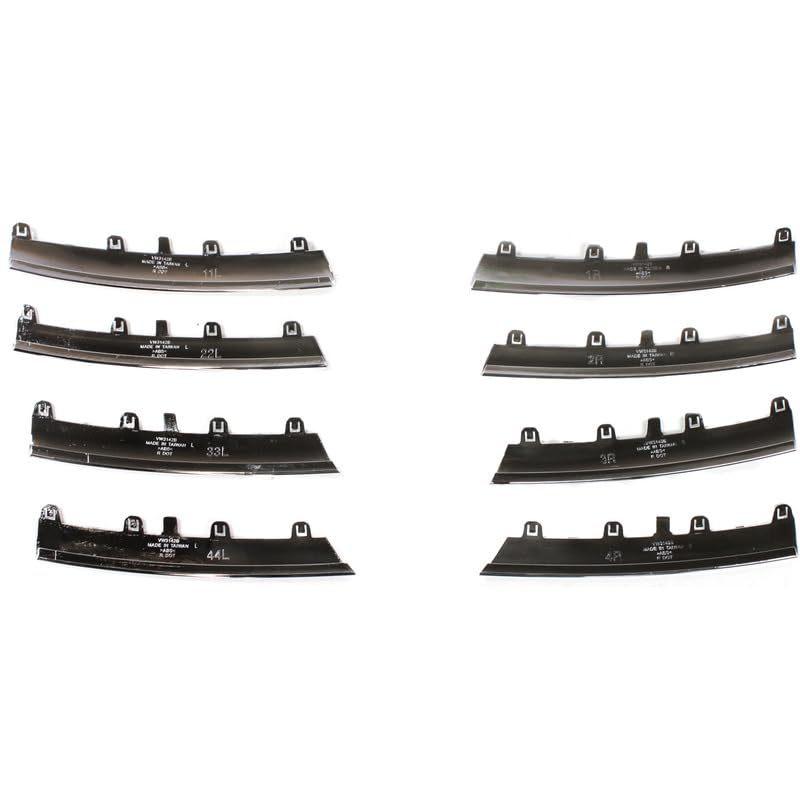 8PCS Lower Chrome Grille Trim Molding Kit For Volkswagen For VW Jetta 2005-2010 1KM898653
