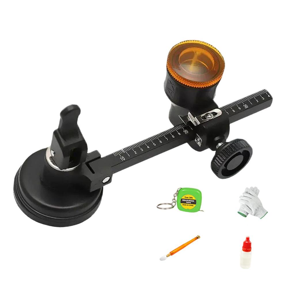 Industrielles Glasschneidewerkzeug für runde Formen mit verstellbarem Design, Professionelles Schwerlast-Handschneidewerkzeug mit Saugfuß