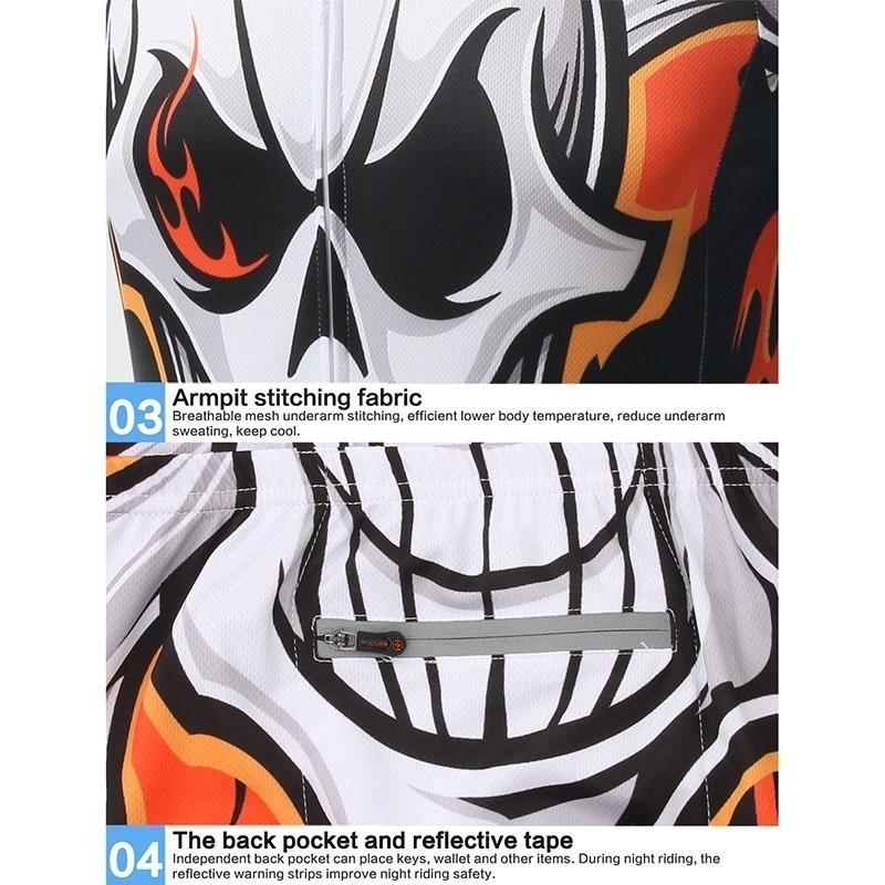 Prodyšné jezdecké dresy na kolo Sada cyklistického oblečení Rychleschnoucí muži Oblečení na kolo s dlouhým rukávem Oblek Punčochové kalhoty