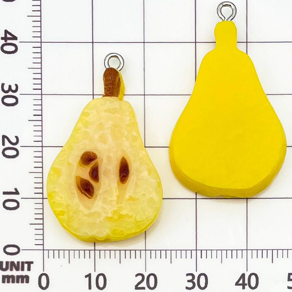 15-Color Resin Cartoon Fruit Pendants: Watermelon & Apple Charms for DIY Jewelry