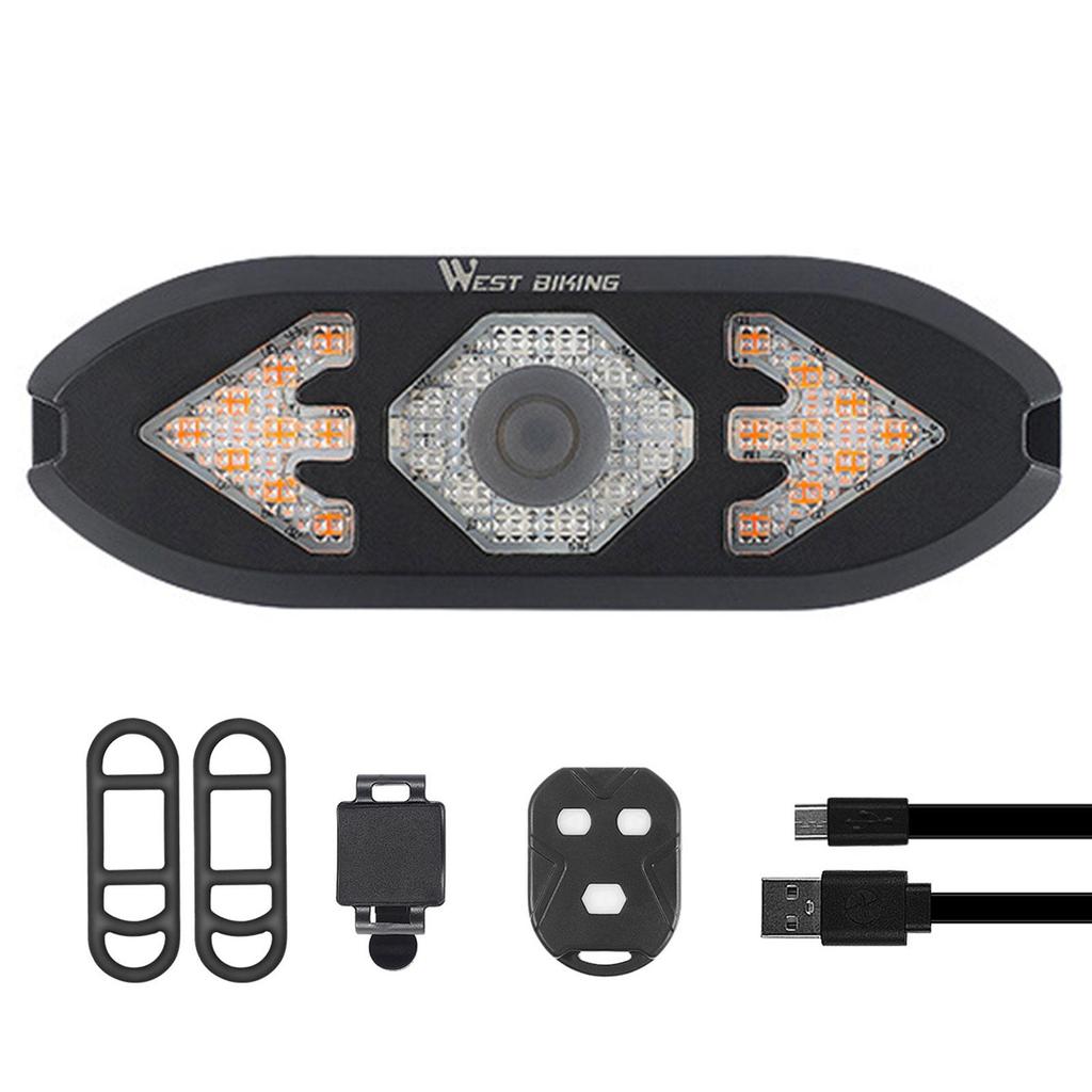 Buy Bike Tail Light USB Rechargeable Rear Cycling with Remote at