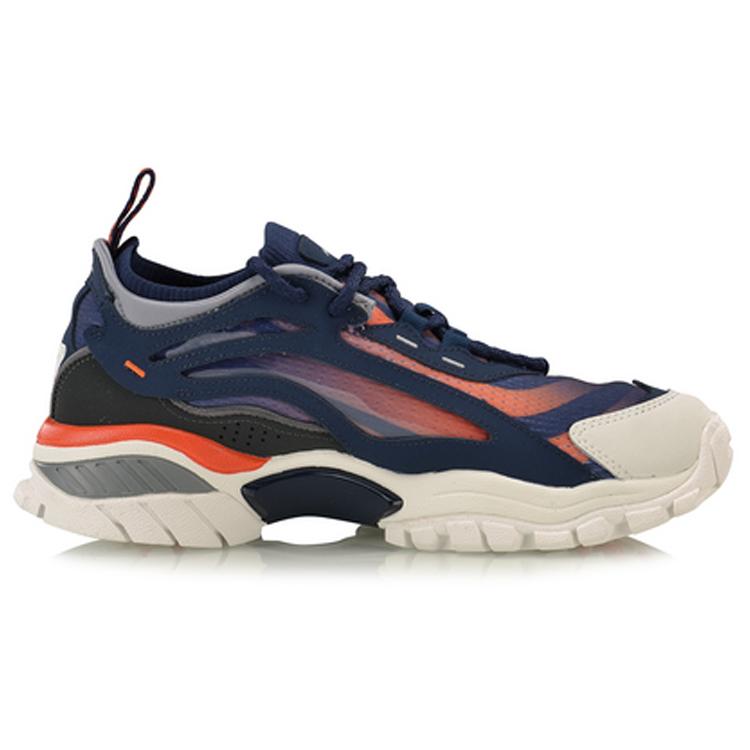 New LiNing Aurora Skywalk Anti Slip Wear Resistant Low Top Sports Casual Shoes Men's Blue AGLP089-2
