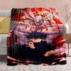 Jujutsu Kaisen Anime Flannel Blanket - Soft Warm Perfect for Sofa, Bedding Camping Travel Office Home Decor -QJY