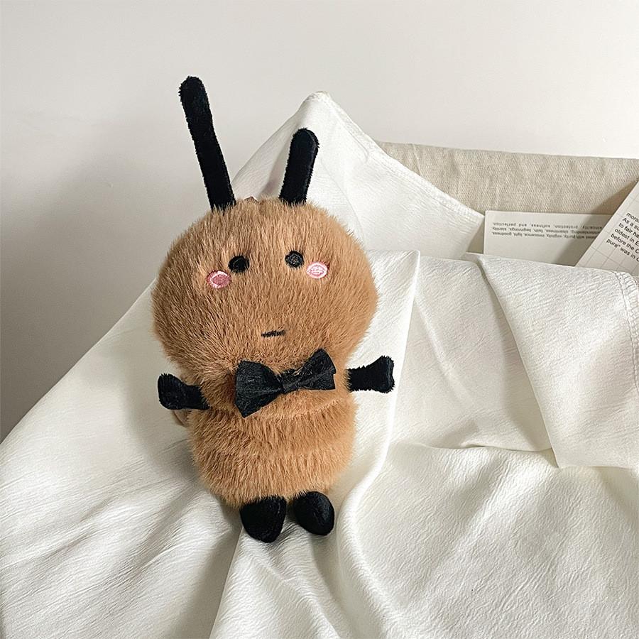 

Cute And Comical Cockroach Plush Keychain With Moving Wings Soft Toy Gift Black Eye