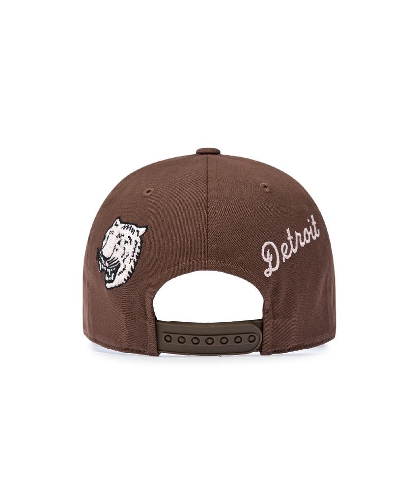 Emelbi Signature All-Over Patch Structure Ball Cap Det (Neon Brown)