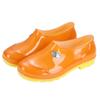Low-top orange men's rain shoes fashionable red rubber shoes women's non-slip light mouth black PVC water shoes low tube outdoor