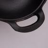 ZISIZ Deep Cast Iron Wok Pan