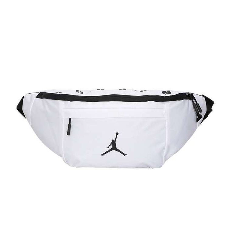 Jordan Haddad Brands Classic Large Capacity Polyester Crossbody Waist Bag Unisex bags White JD2123012GS-002 MISC