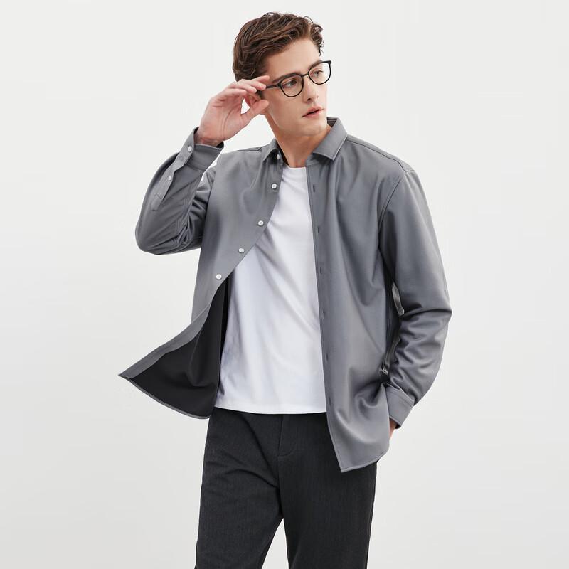 Qipilao Men's Brushed Down-Filled Business Jacket
