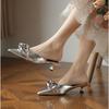 Chaussures Bout Pointu Pantoufles pour Femmes et Sandales pour Dames Fleurs Mules Plates Extérieur Nouveau Style Imperméable Antidérapant Unique Corée Vip
