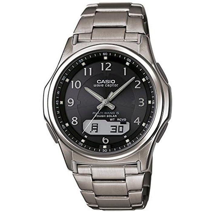 Casio Wave Ceptor WVA-M630TDE-1AJF Solar Radio Watch - Silver