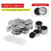 100Set 25/32/37/44/58/50mm Magnet Refrigerator Button DIY Making Materials for Button Maker Making Fridge Magnets Badges Set