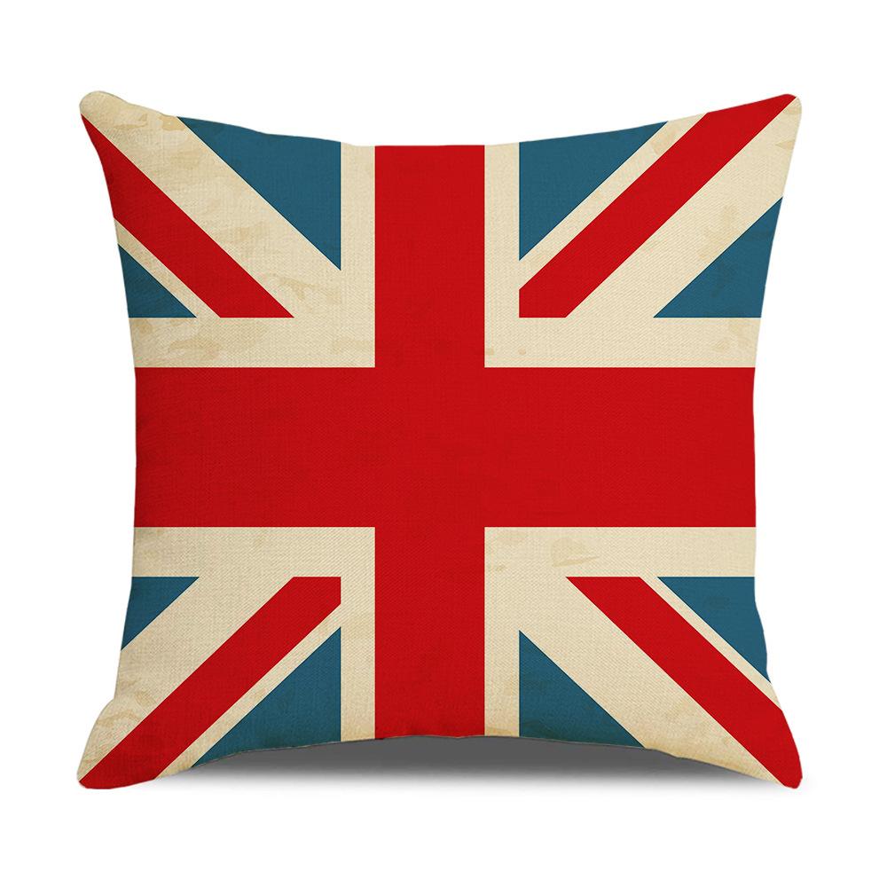 Pillow Nordic British Style Ins Linen Pillow Case Sofa Cushion Square Cushion Iron Tower