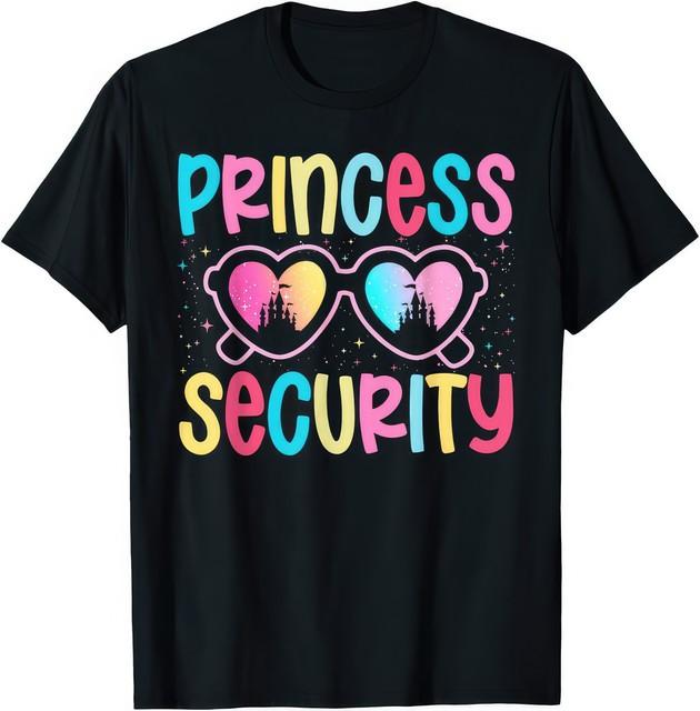 Princess Security Protection Halloween Birthday Dad Mom Funny Kids T Shirt S