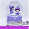 Crystal Ball 8-Note Music Box with Snowflakes and Light-Up Feature – Ideal Birthday Gift for Girls, Children, and Best Friends