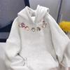 Herren Crayon Shin-chan Dunkelblauer Fleece-gefütterter Hoodie – Herbst/Winter Lässiges und Vielseitiges Oberteil für Teenager