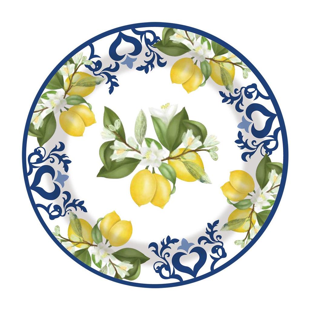 Cross-Border Blue & White Porcelain-Themed Disposable Party Set: Plates, Cups, Napkins for Birthday Decorations.