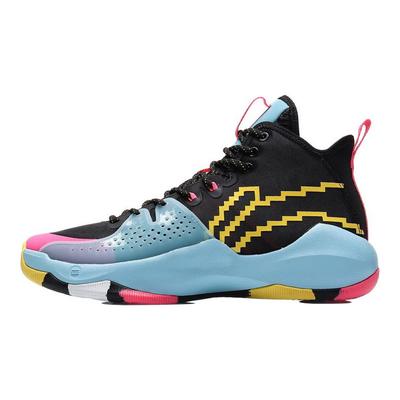 נעלי כדורסל Li Ning Combat Hi Sonic לגברים סניקרס שחור כחול ABAR059-1
