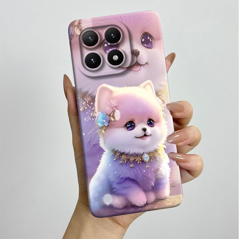 New For Xiaomi 15T Pro 15TPro Xiaomi15TPro Phone Case Aesthetic Pretty Butterfly Flowers Soft Silicone Shockproof Back Cover
